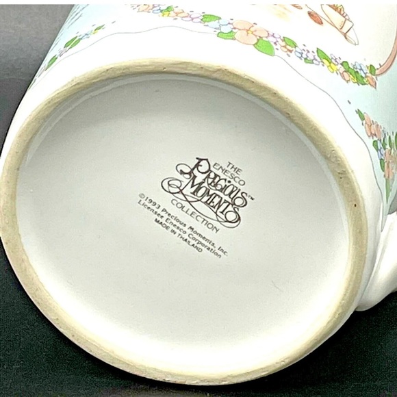VINTAGE Footprints In The Sand Coffee Cup Mug Enesco PRECIOUS MOMENTS Collection - Picture 5 of 12